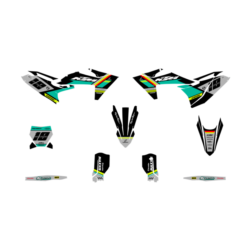 MX Graphics Kit For KTM  SX SXF EXC 65 85 125 150 250 300 350 450  &#8211; Origin