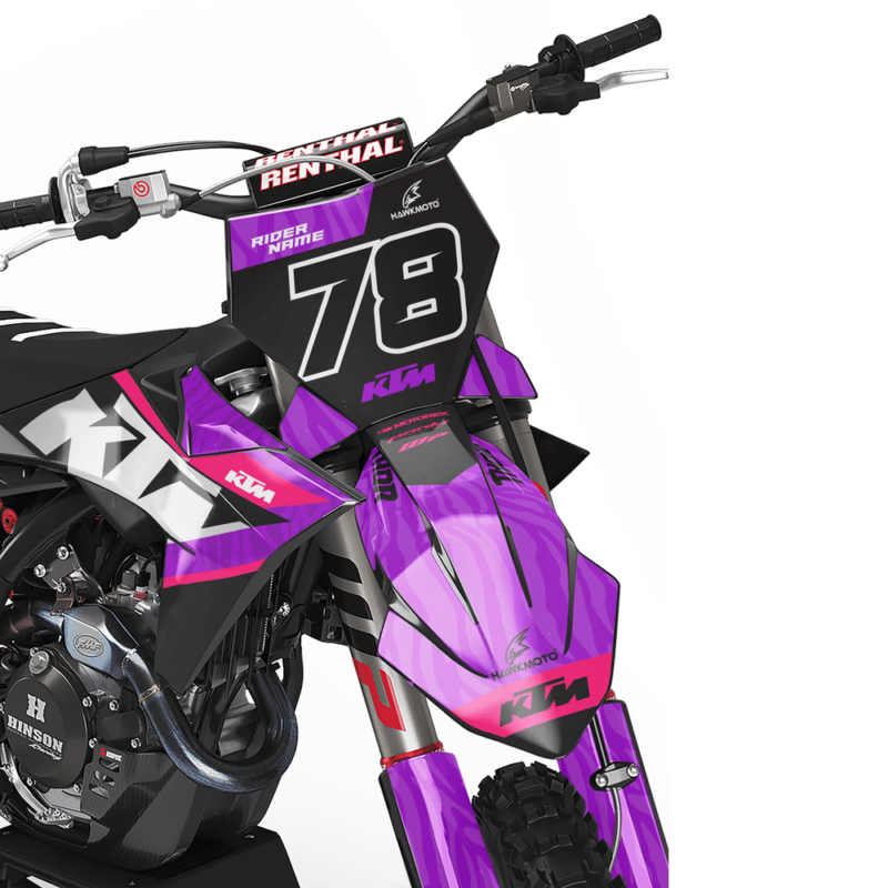 MX Graphics Kit For KTM  Motocross Graphics Kit &#8211; Just Purp