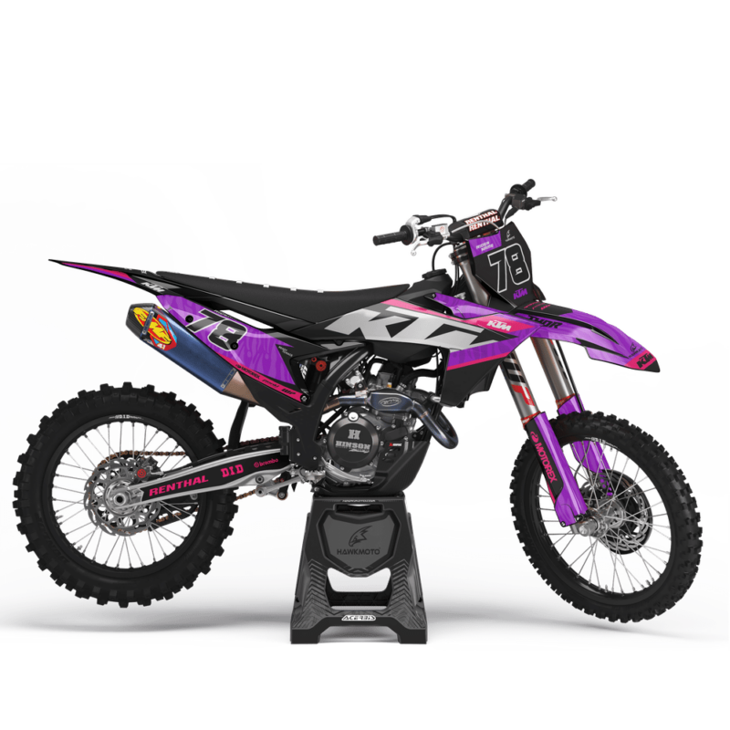 MX Graphics Kit For KTM  Motocross Graphics Kit &#8211; Just Purp