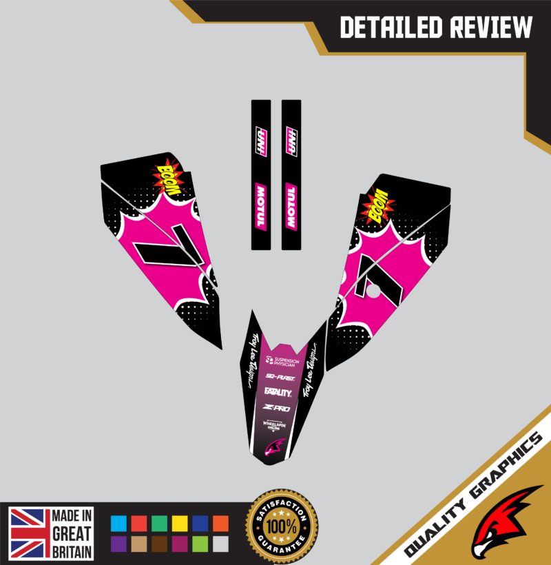 MX Graphics Kit For KTM  SX50 50SX 2009 &#8211; 2015  Blast Pink