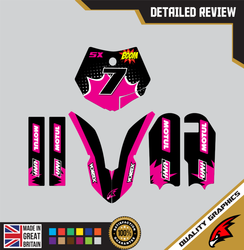 MX Graphics Kit For KTM  SX50 50SX 2009 &#8211; 2015  Blast Pink