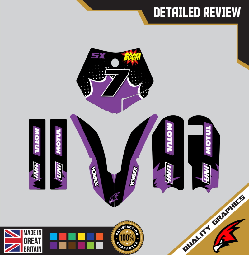 MX Graphics Kit For KTM  SX50 50SX 2009 &#8211; 2015  Blast Purple