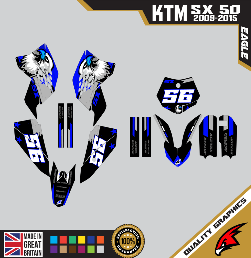 MX Graphics Kit For KTM  SX50 50SX 2009 &#8211; 2015  Eagle