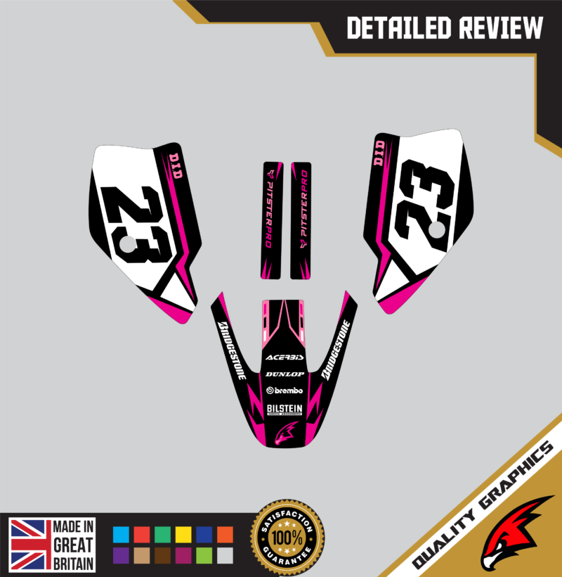 MX Graphics Kit For KTM  SX50 50SX 1998 &#8211; 2001  Flitch Pink