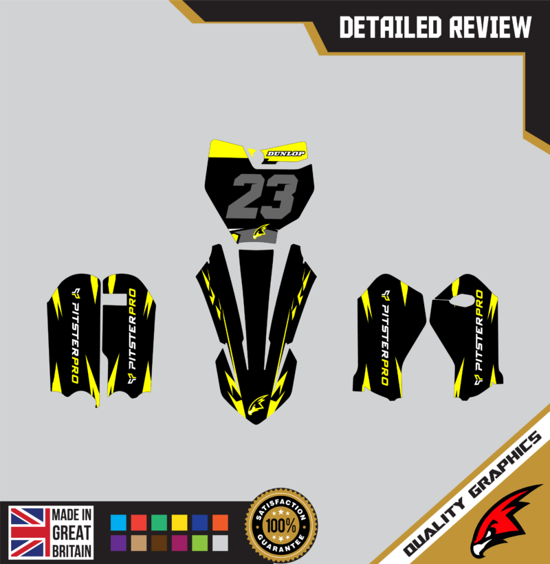 MX Graphics Kit For KTM  SX50 50SX 2016 &#8211; 2023  Flitch Yellow