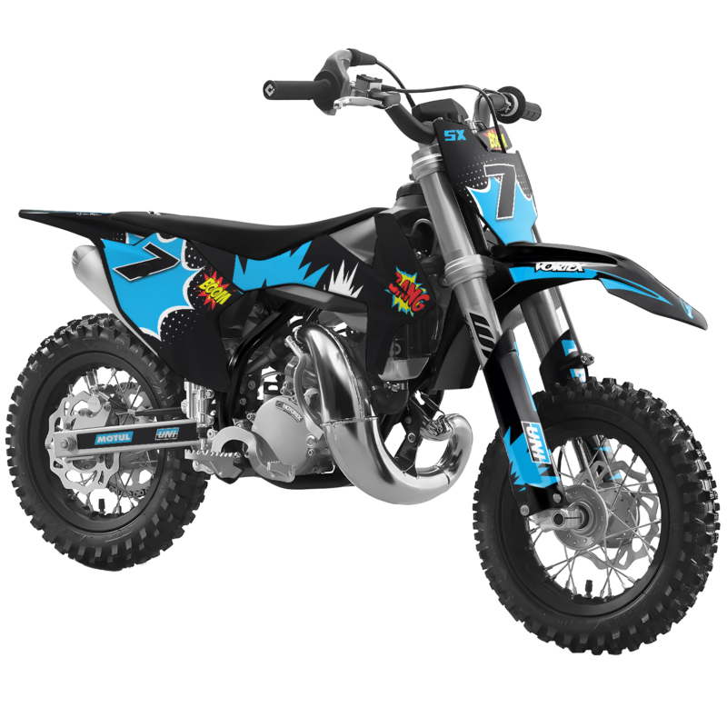 MX Graphics Kit For KTM  SX50 50SX 2009 &#8211; 2015  Blast Blue