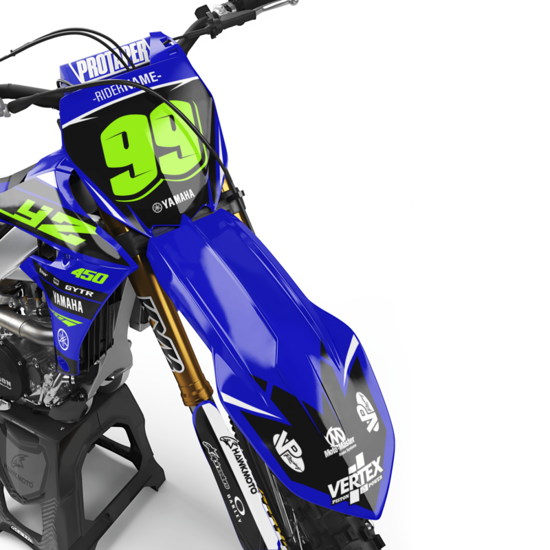 Wicked Mx Graphics Kit To Fit Yamaha PW YZ YZF WR WRF TTR 50 65 85 110 125 250 450 426 All Restyle Plastics (For: Yamaha) &#8211; Botan