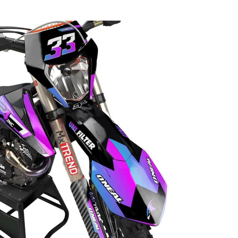 Motocross Graphics MX Decals Kit Corbon &#8211; All Models All Years