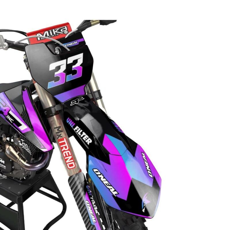 Motocross Graphics MX Decals Kit Corbon &#8211; All Models All Years