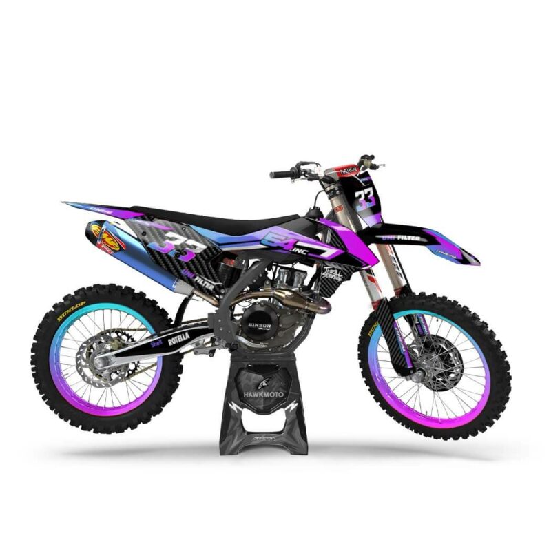 Motocross Graphics MX Decals Kit Corbon &#8211; All Models All Years