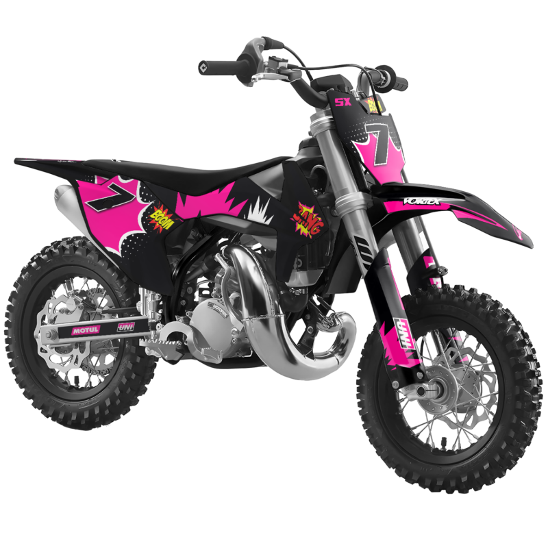 MX Graphics Kit For KTM  SX50 50SX 2009 &#8211; 2015  Blast Pink