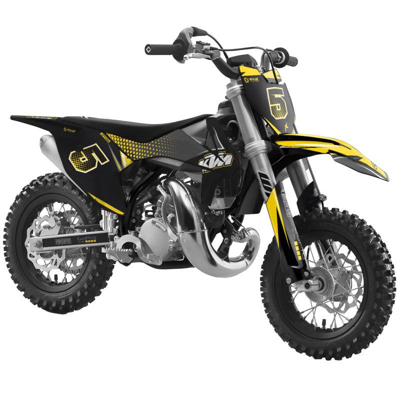 MX Graphics Kit For KTM  SX50 50SX 2002 &#8211; 2008  Stear Yellow