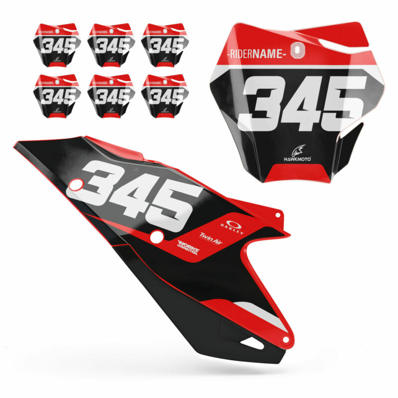 GasGas MX Motocross Backgrounds Graphics | Kit Fits All Models and Years Revolu