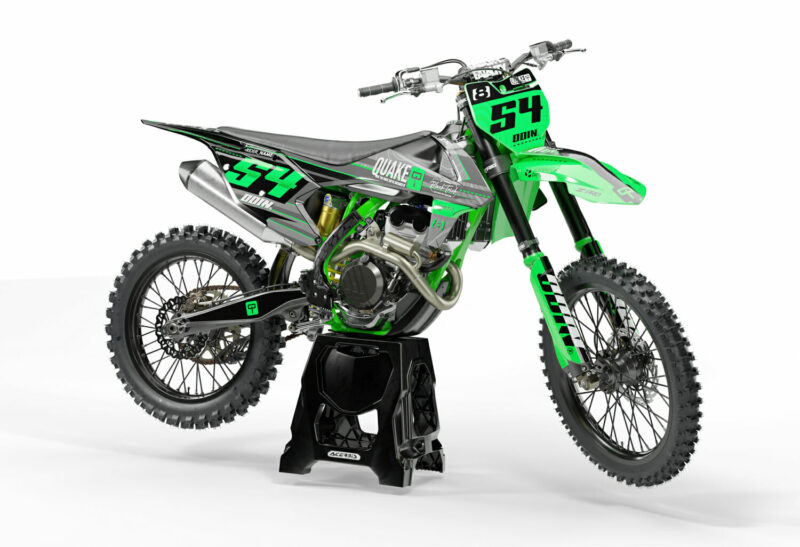 Wicked MX Graphics Kit: Fits  SX SXF EXC 65 85 125 150 250 300 350 450  &#8211; Green Stuff