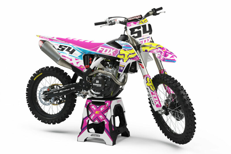 Wicked MX Graphics Kit: Fits  SX SXF EXC 65 85 125 150 250 300 350 450  &#8211; Pink Fox