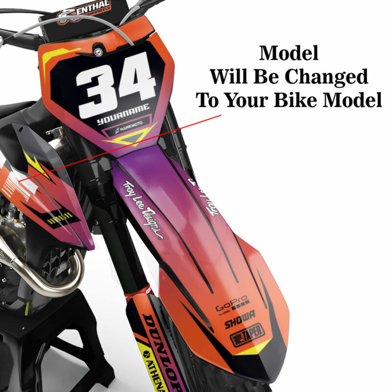 MX Motocross Graphics Kit Wicked MX Graphics Kit: Fits  All Models All Years SunStrike