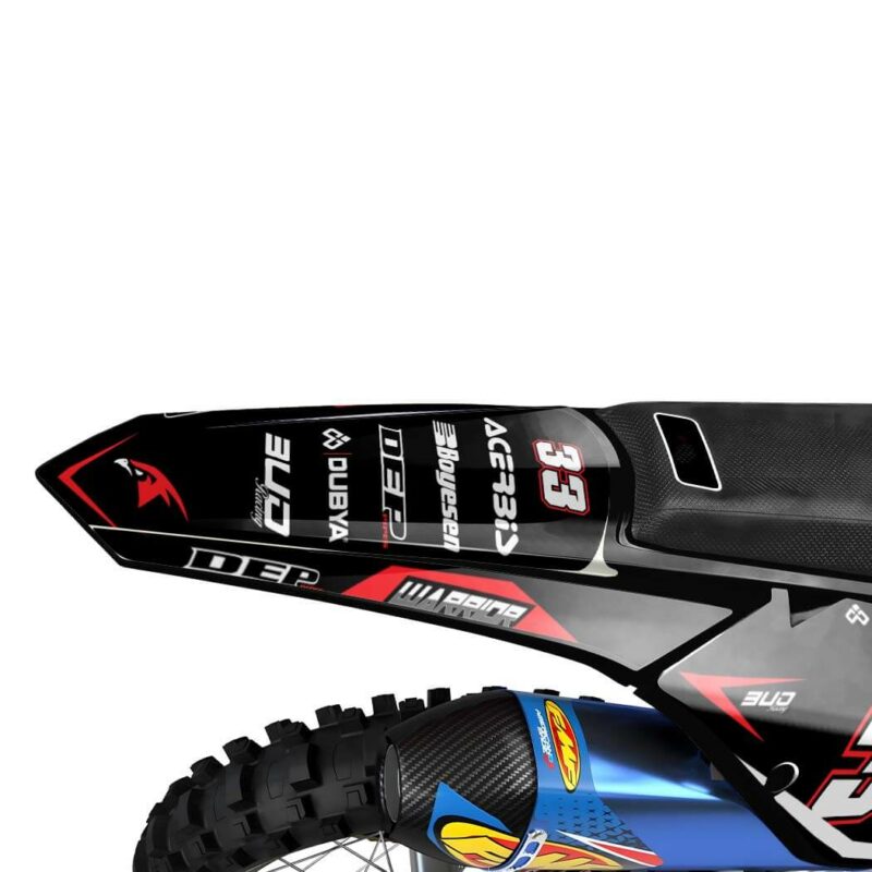 Wicked MX Graphics Kit: Fits  SX SXF EXC 85 125 150 250 300 350 450  Warrior Red