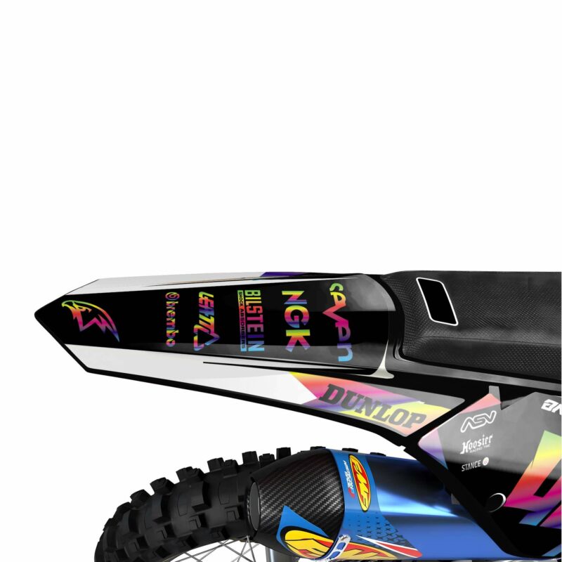 Wicked MX Graphics Kit: Fits  SX SXF EXC 85 125 150 250 300 350 450  Athena Rainbow