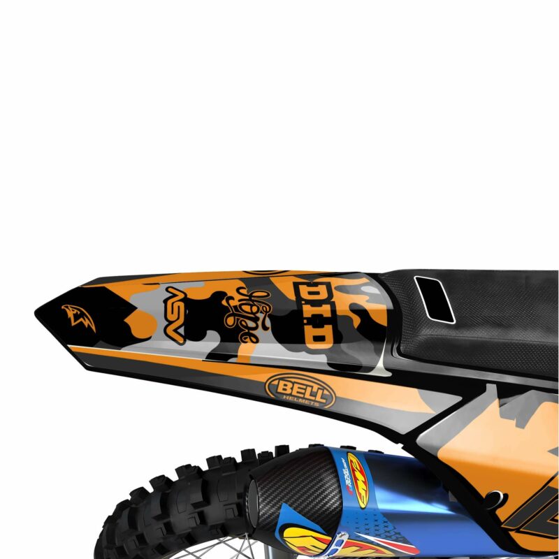 Wicked MX Graphics Kit: Fits  SX SXF EXC 85 125 150 250 300 350 450  Tornado Orange