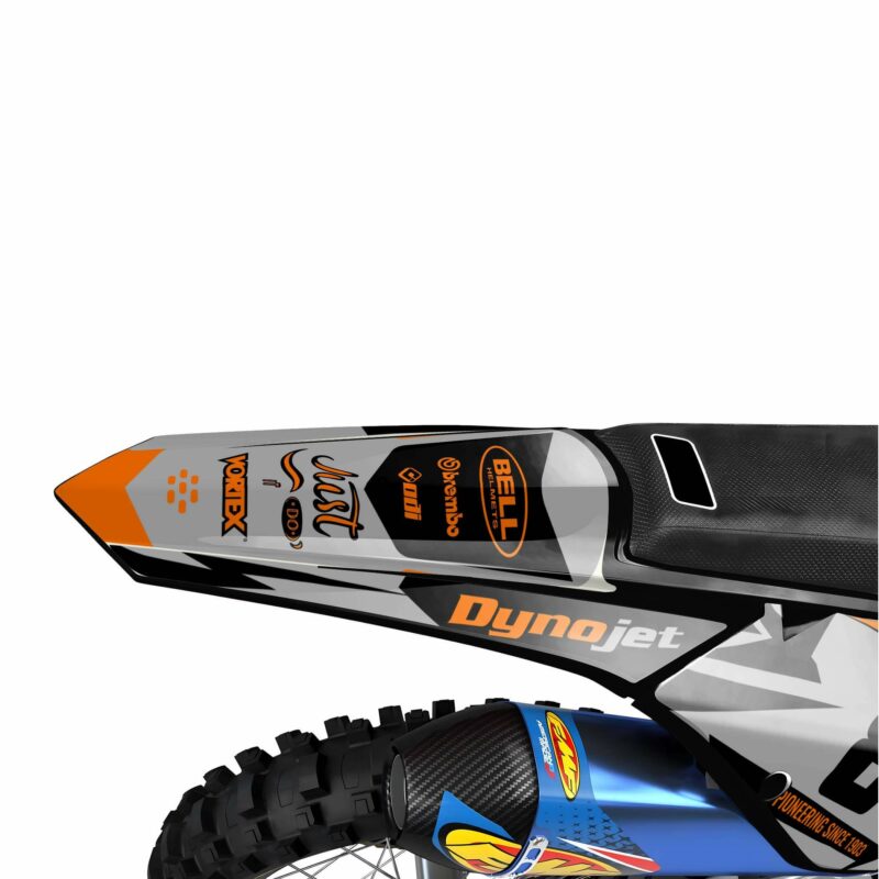 Wicked MX Graphics Kit: Fits  SX SXF EXC 85 125 150 250 300 350 450  Do It Orange