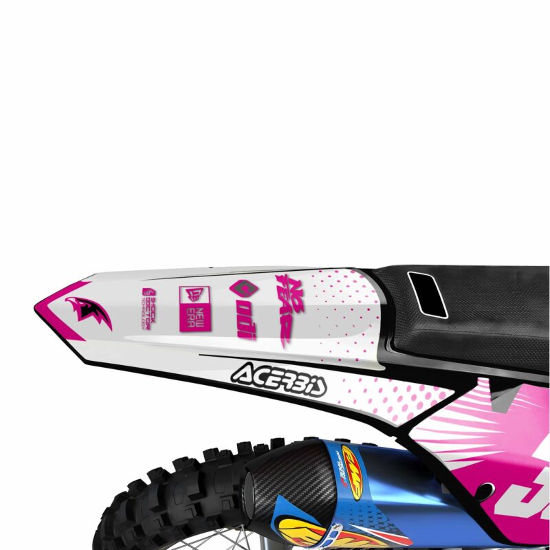 Wicked MX Graphics Kit: Fits  SX SXF EXC 85 125 150 250 300 350 450  Nutfair Pink