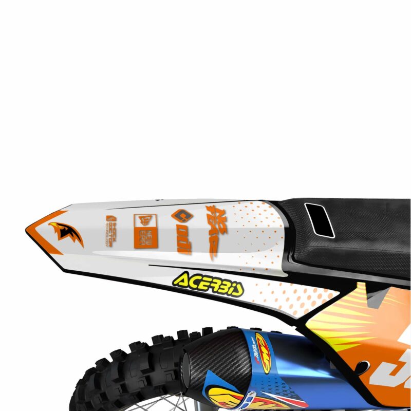 Wicked MX Graphics Kit: Fits  SX SXF EXC 85 125 150 250 300 350 450  Nutfair Orange