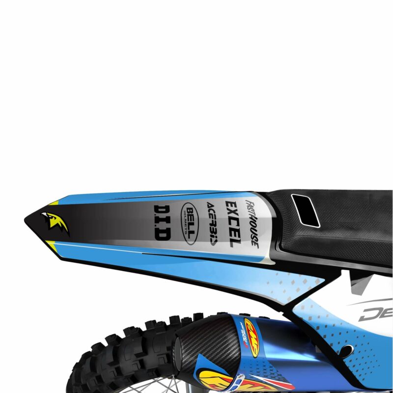 Wicked MX Graphics Kit: Fits  SX SXF EXC 85 125 150 250 300 350 450  Rangers Blue