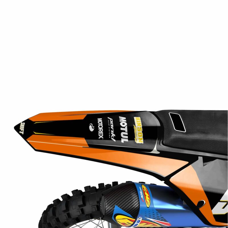 Wicked MX Graphics Kit: Fits  SX SXF EXC 85 125 150 250 300 350 450  Raider Orange