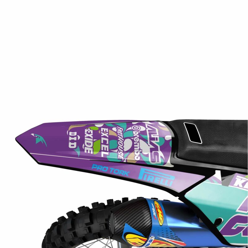 Wicked MX Graphics Kit: Fits  SX SXF EXC 85 125 150 250 300 350 450  Cavalier Purple