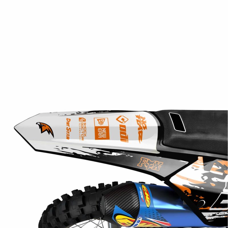 Wicked MX Graphics Kit: Fits  SX SXF EXC 85 125 150 250 300 350 450  Knight Orange