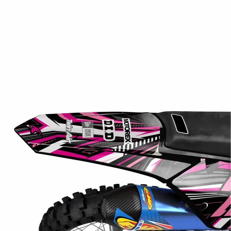 Wicked MX Graphics Kit: Fits  SX SXF EXC 85 125 150 250 300 350 450  Smokey Pink