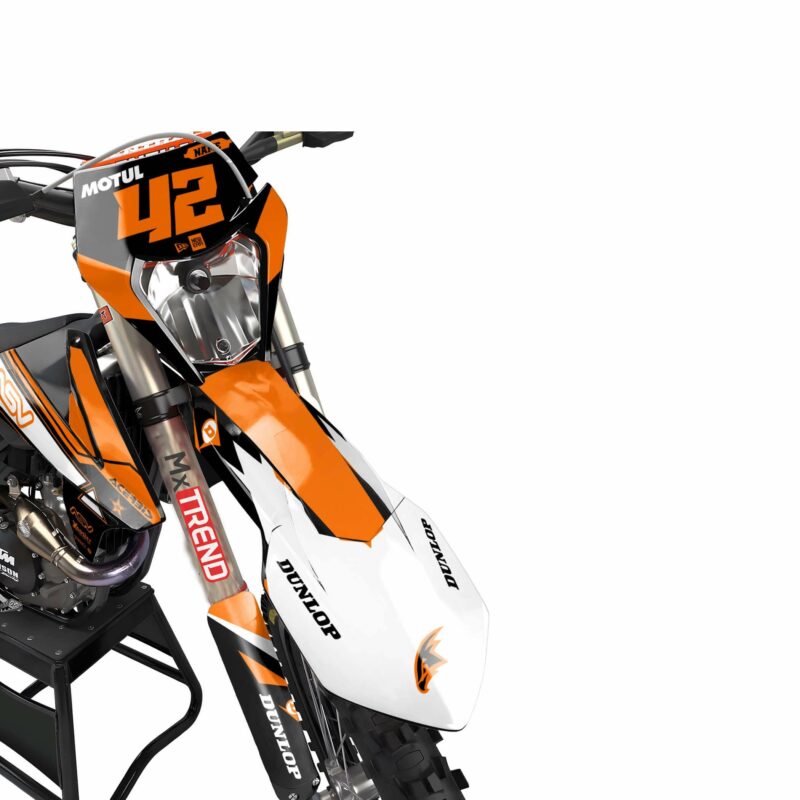 Wicked MX Graphics Kit: Fits  SX SXF EXC 85 125 150 250 300 350 450  Athena Orange