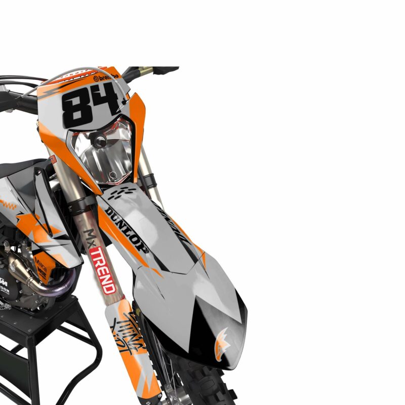 Wicked MX Graphics Kit: Fits  SX SXF EXC 85 125 150 250 300 350 450  Do It Orange