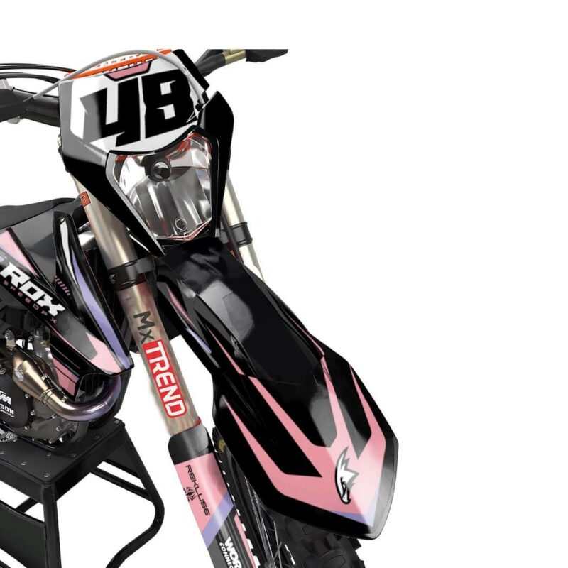 Wicked MX Graphics Kit: Fits  SX SXF EXC 65 85 125 150 250 300 350 450  &#8211; Archie Pink