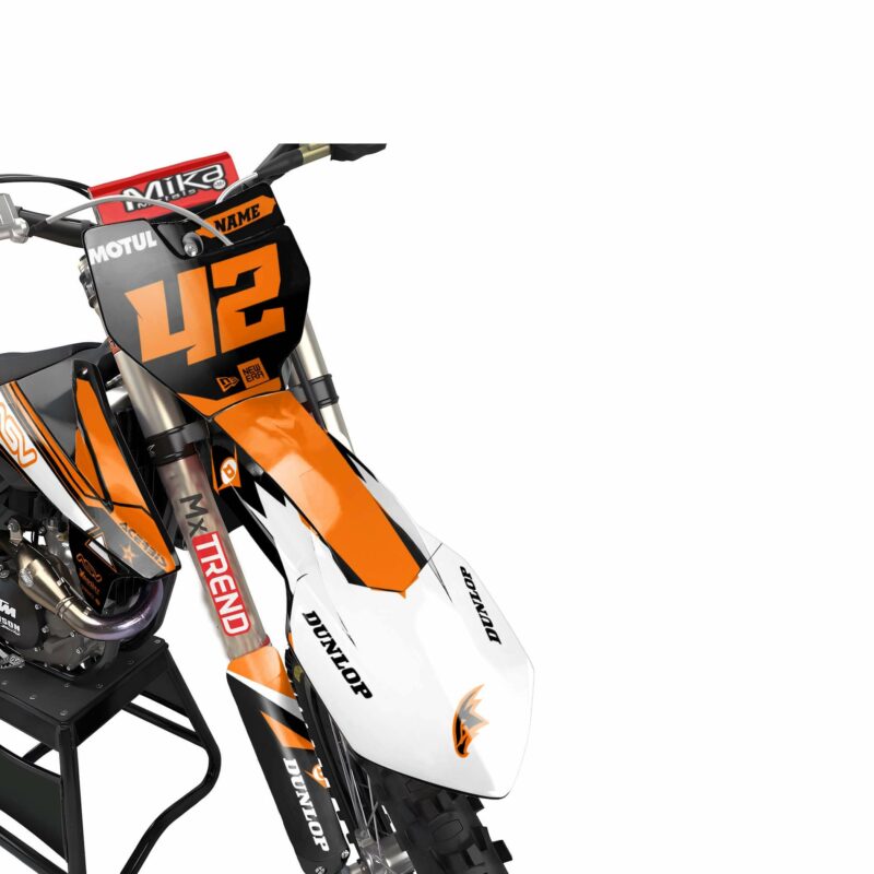 Wicked MX Graphics Kit: Fits  SX SXF EXC 85 125 150 250 300 350 450  Athena Orange