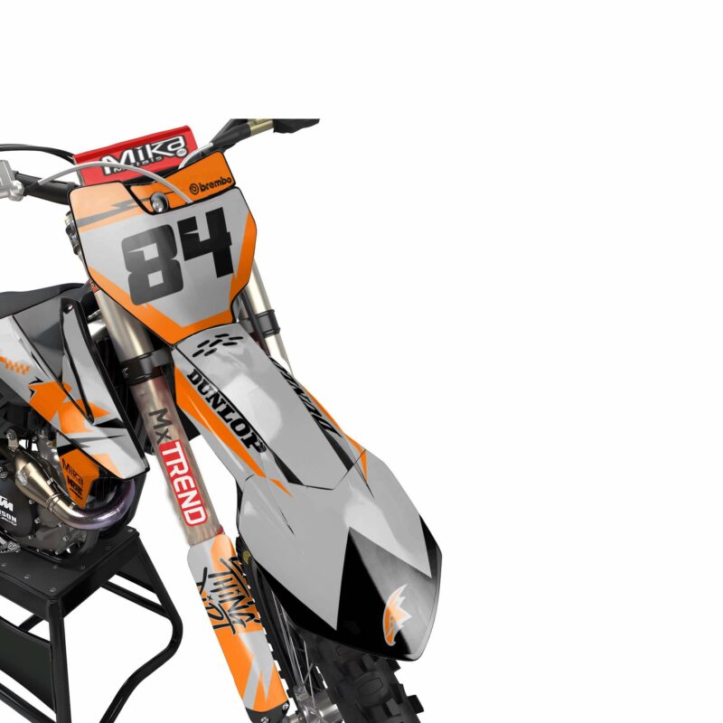 Wicked MX Graphics Kit: Fits  SX SXF EXC 85 125 150 250 300 350 450  Do It Orange