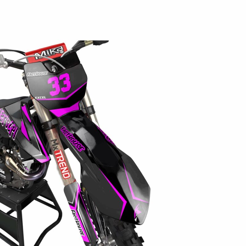 Wicked MX Graphics Kit: Fits  SX SXF EXC 85 125 150 250 300 350 450  Togle Purple