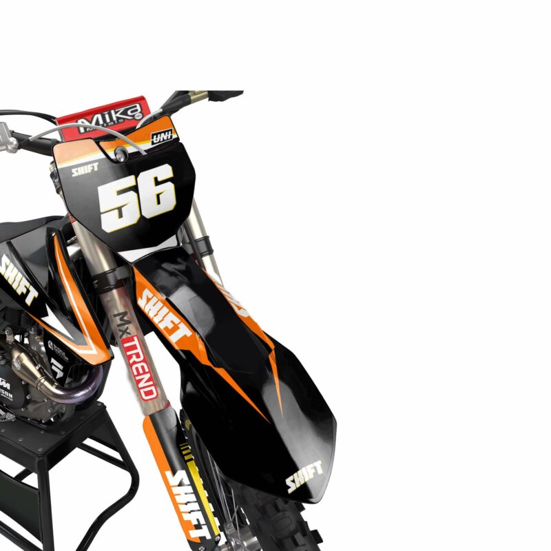 Wicked MX Graphics Kit: Fits  SX SXF EXC 85 125 150 250 300 350 450  Raider Orange