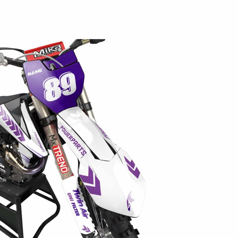 Wicked MX Graphics Kit: Fits  SX SXF EXC 85 125 150 250 300 350 450  Cool Purple