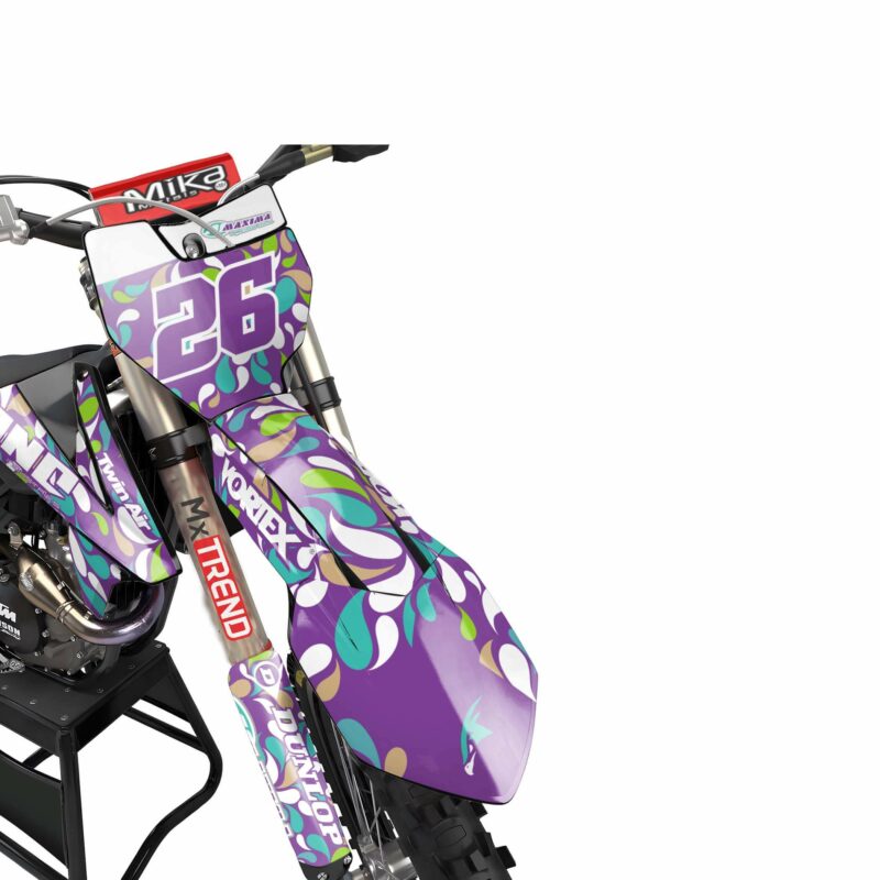 Wicked MX Graphics Kit: Fits  SX SXF EXC 85 125 150 250 300 350 450  Cavalier Purple