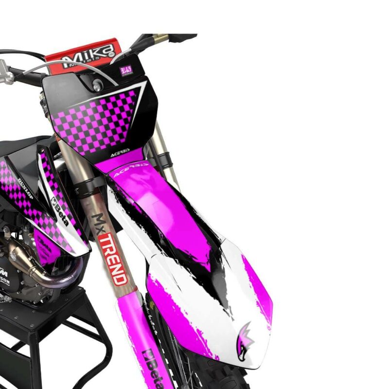 Wicked MX Graphics Kit: Fits  SX SXF EXC 65 85 125 150 250 300 350 450  &#8211; Lock Purple