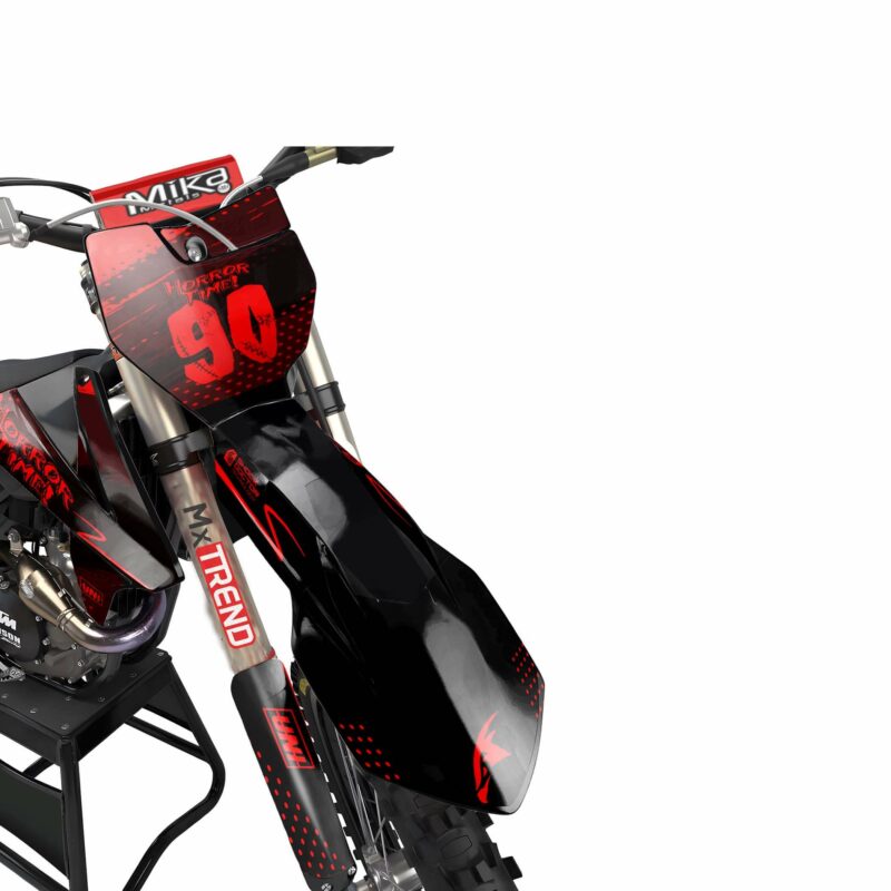 MX Motocross Graphics Kit Wicked MX Graphics Kit: Fits  All Models All Years- Grill Red