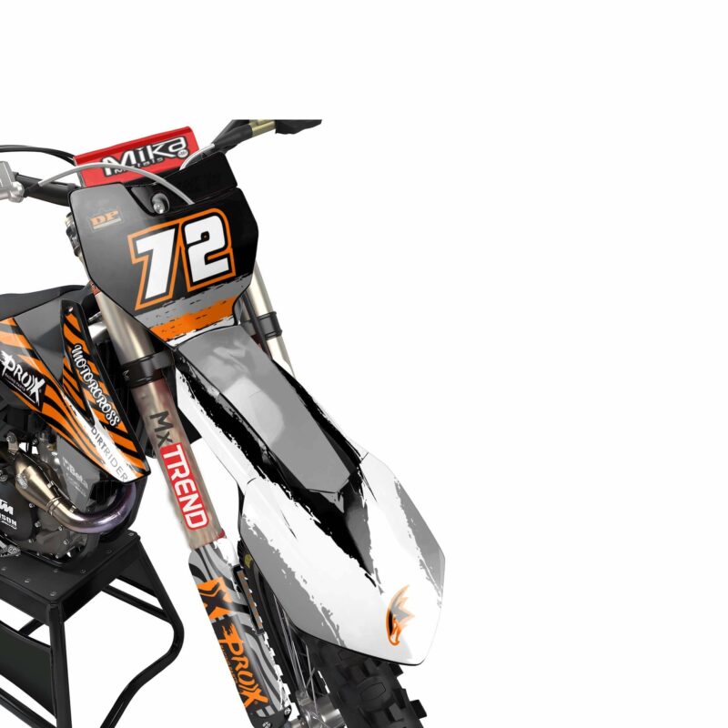 Wicked MX Graphics Kit: Fits  SX SXF EXC 85 125 150 250 300 350 450  Fasti Orange