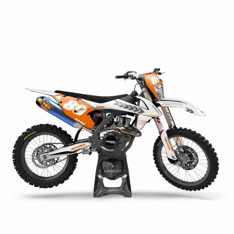 Wicked MX Graphics Kit: Fits  SX SXF EXC 85 125 150 250 300 350 450  Cool Orange