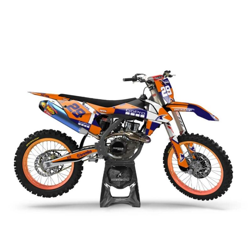 Wicked MX Graphics Kit: Fits  SX SXF EXC 85 125 150 250 300 350 450  Skywalker Org