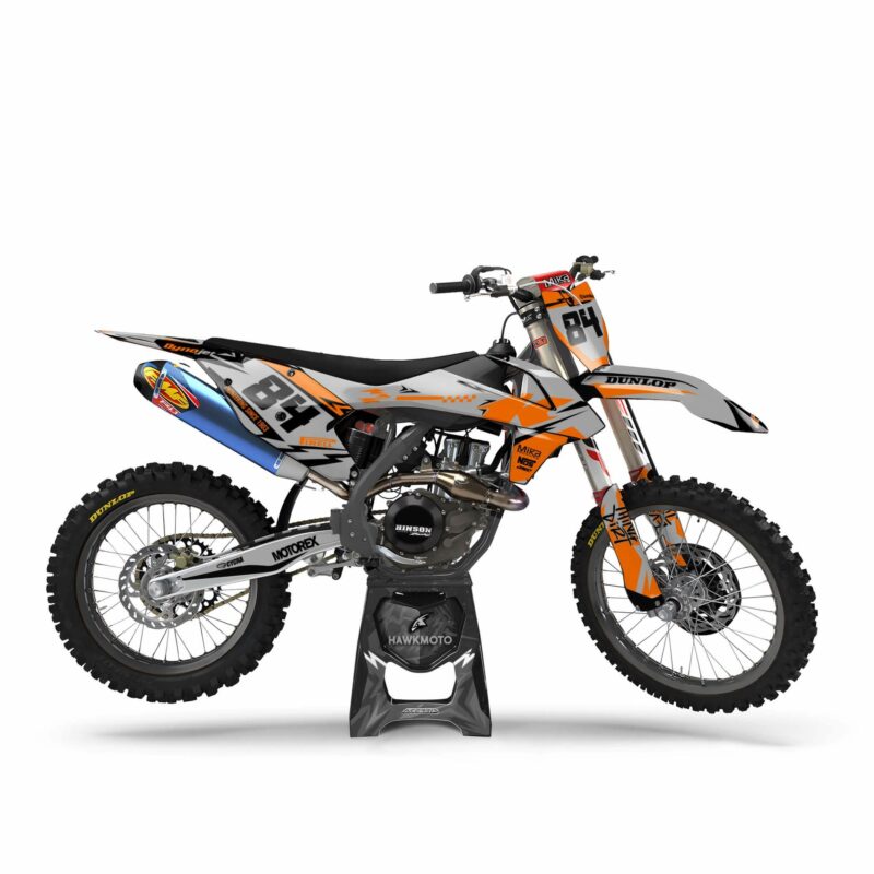 Wicked MX Graphics Kit: Fits  SX SXF EXC 85 125 150 250 300 350 450  Do It Orange