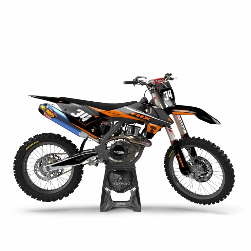 Wicked MX Graphics Kit: Fits  SX SXF EXC 85 125 150 250 300 350 450  Brand Orange