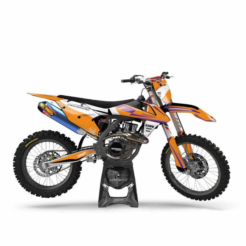 Wicked MX Graphics Kit: Fits  SX SXF EXC 85 125 150 250 300 350 450  Rangers Orange