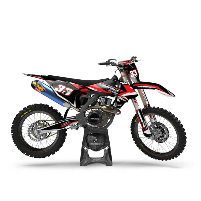 Wicked MX Graphics Kit: Fits  SX SXF EXC 85 125 150 250 300 350 450  Athena Rainbow