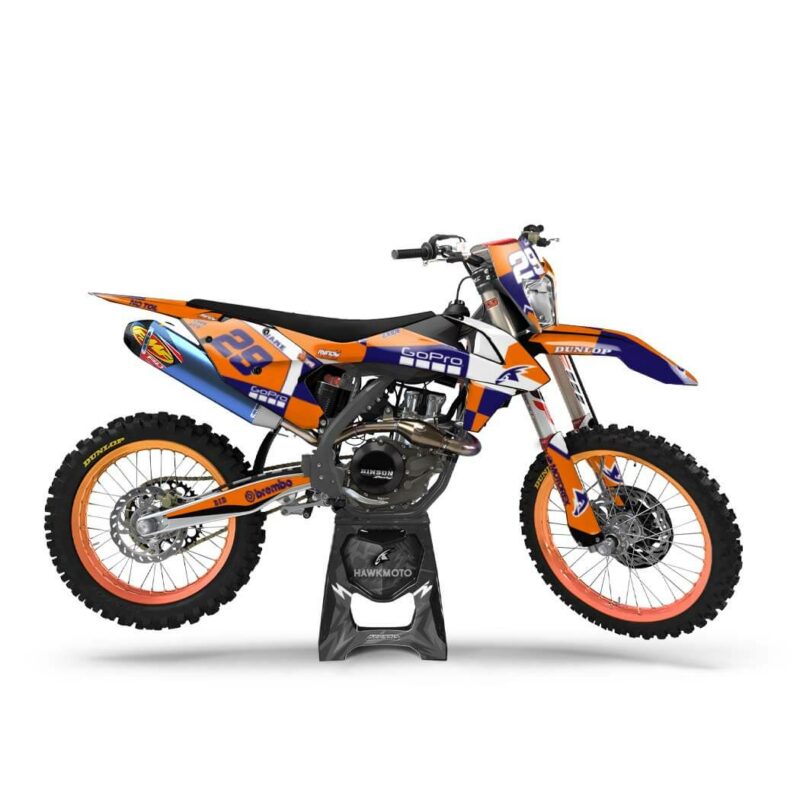 Wicked MX Graphics Kit: Fits  SX SXF EXC 85 125 150 250 300 350 450  Skywalker Org